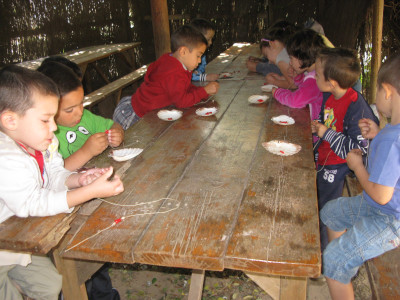 elaboración de rituales de prehistoria de infantil