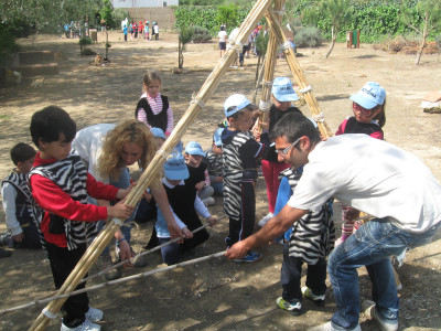 hábitat de prehistoria de infantil