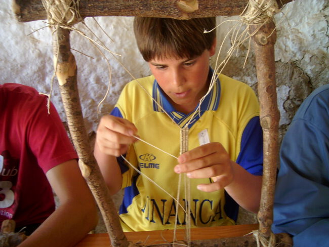Telares de prehistoria de secundaria