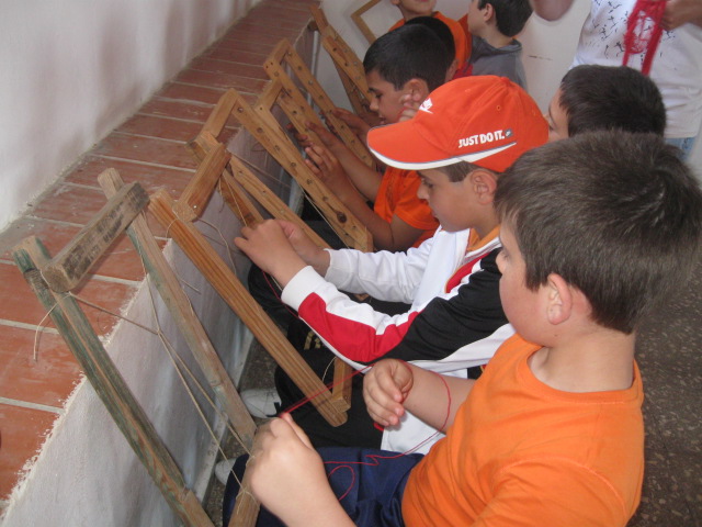 Tintes y telas de protohistoria de primaria